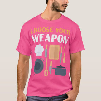 Camiseta Cocina Cocina Herramientas Cocina Chef Elija su ar