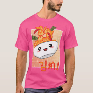 Camiseta Cocina coreana estética de Kawaii Kimchi Retro 90