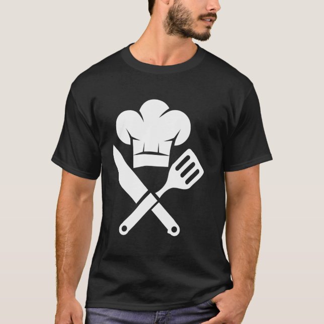 Camiseta Cocina Culinaria Chef Comida Chef Cuchillos  (Anverso)