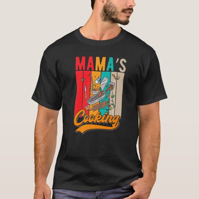 Camiseta Cocina culinaria de mamá Mamas cocinando (Anverso)