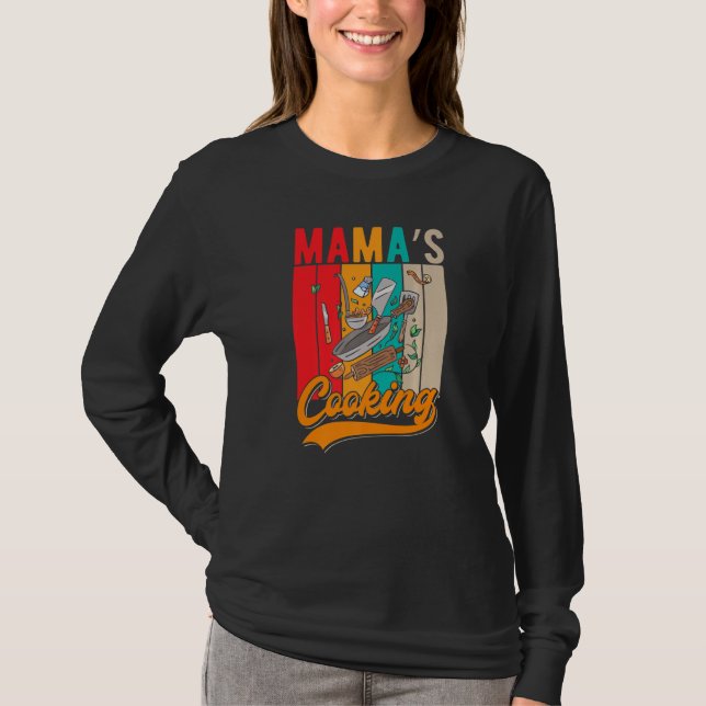 Camiseta Cocina culinaria de mamá Mamas cocinando (Anverso)