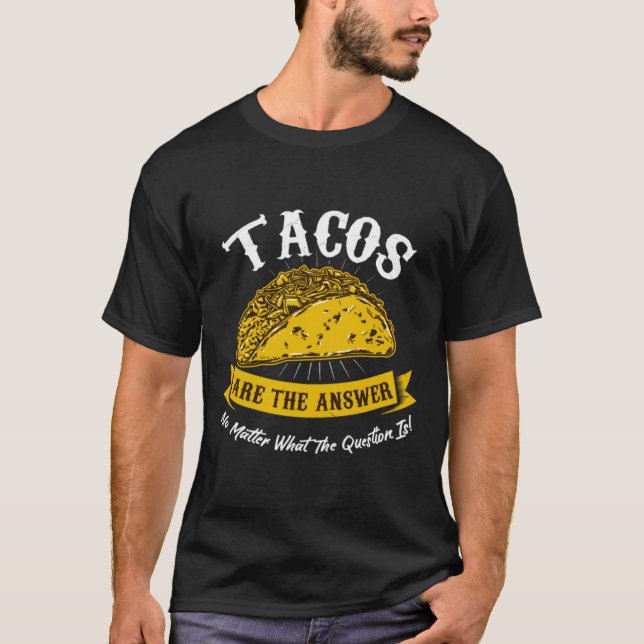 Camiseta Cocina de aficionados mexicanos divertida Taco Lov (Anverso)