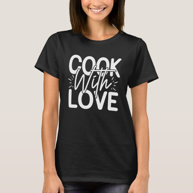 Camiseta Cocina de amor de Cocina de Cocina Cocina de Cocin (Anverso)