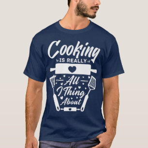 Camiseta cocina de arte culinario cocinero cocinero cuchill