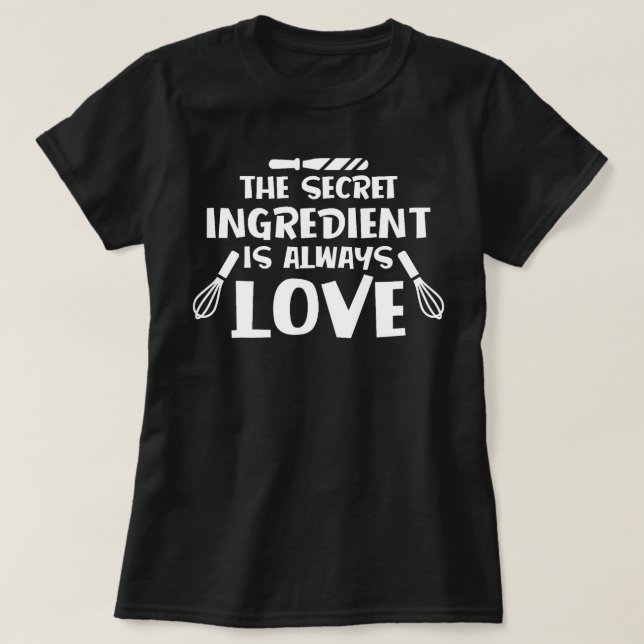 Camiseta Cocina de citas para hacer bolas - El ingrediente  (Diseño del anverso)