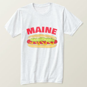Camiseta Cocina de comida Maine Red Snapper Hotdog Portland