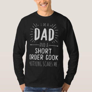 Camiseta Cocina de Corto Orden Papá Nada Me Da Miedo La Gra