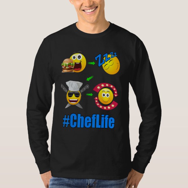Camiseta Cocina de estilo de vida del chef 1 (Anverso)