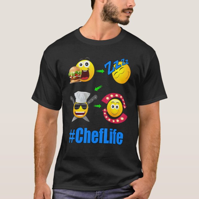 Camiseta Cocina de estilo de vida del chef 1 (Anverso)