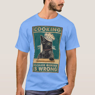 Camiseta Cocina de gato negro porque el asesinato es un mal