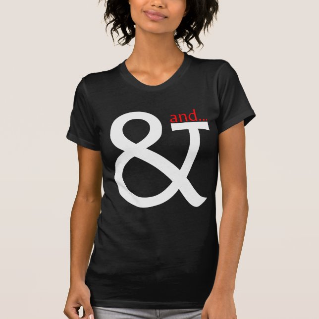 Camiseta Cocina de la fuente - blanca y rojo en oscuridad (Anverso)