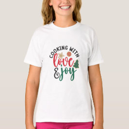 Camiseta Cocina de navidades cita cocina con amor y alegría