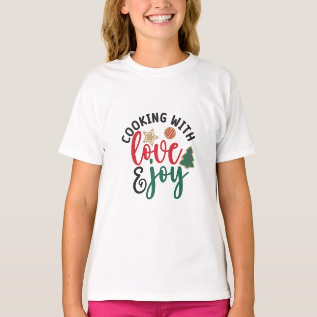Camiseta Cocina de navidades cita cocina con amor y alegría (Anverso)