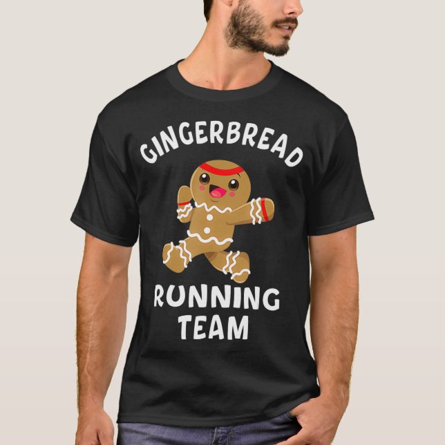 Camiseta Cocina de Navidades de equipo de Gingerbread Runni (Anverso)