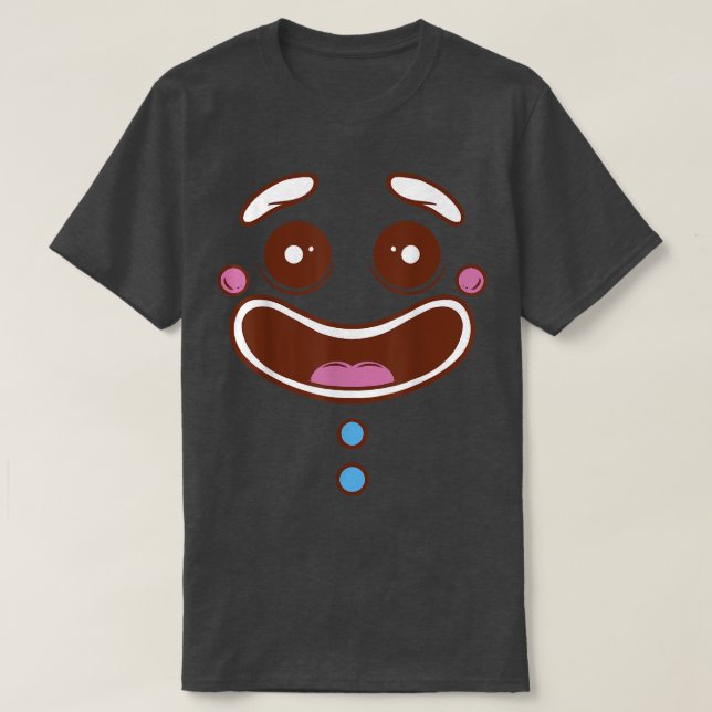 Camiseta Cocina de pan de jengibre frente a comida dulce de (Diseño del anverso)