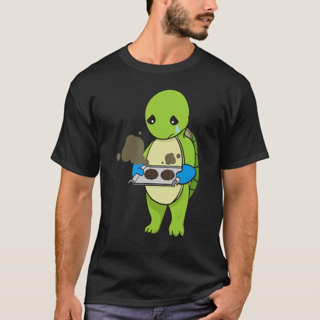 Camiseta Cocina de panadería de cocinero de tortuga equivoc (Anverso)