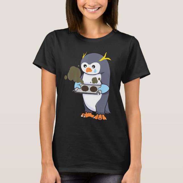 Camiseta Cocina de panadería Pingüino Falso (Anverso)