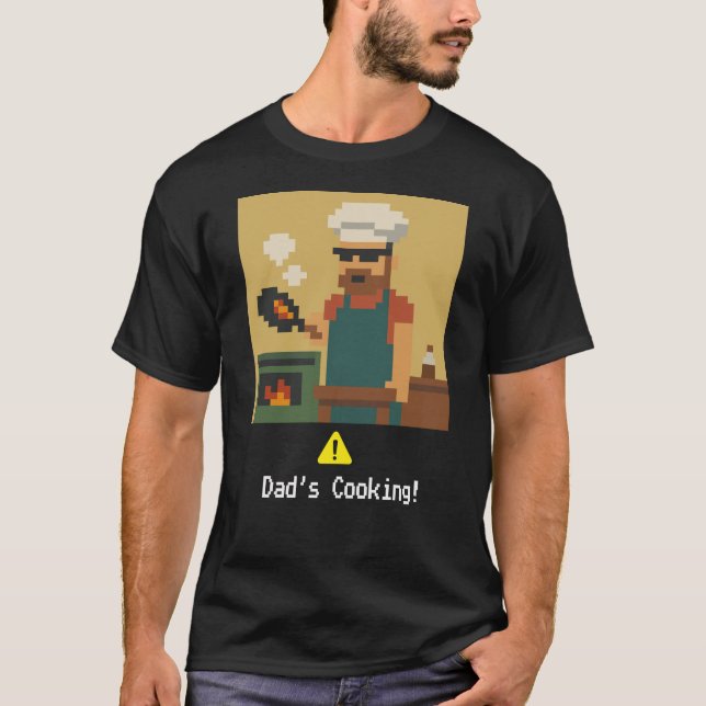Camiseta Cocina de papá de arte de piano, perfecta para el  (Anverso)
