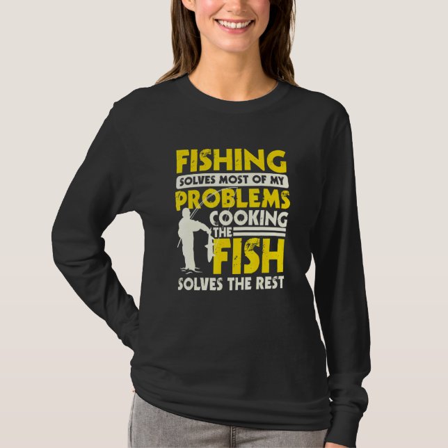 Camiseta Cocina De Pescado Anglers Y Cook Spell Design (Anverso)