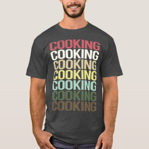 Camiseta Cocina de texto colorida