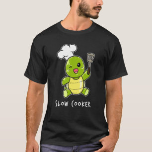 Camiseta Cocina de Tortuga Bebé en Olla de Cocción Lenta To