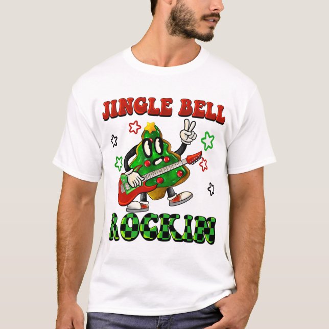 Camiseta Cocina del árbol de Navidad de Jingle Bell Rockin (Anverso)