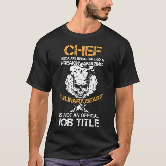 Camiseta Cocina del chef de cocina divertida (Anverso)
