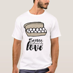Camiseta Cocina diciendo por cocinar la temporada de huevos