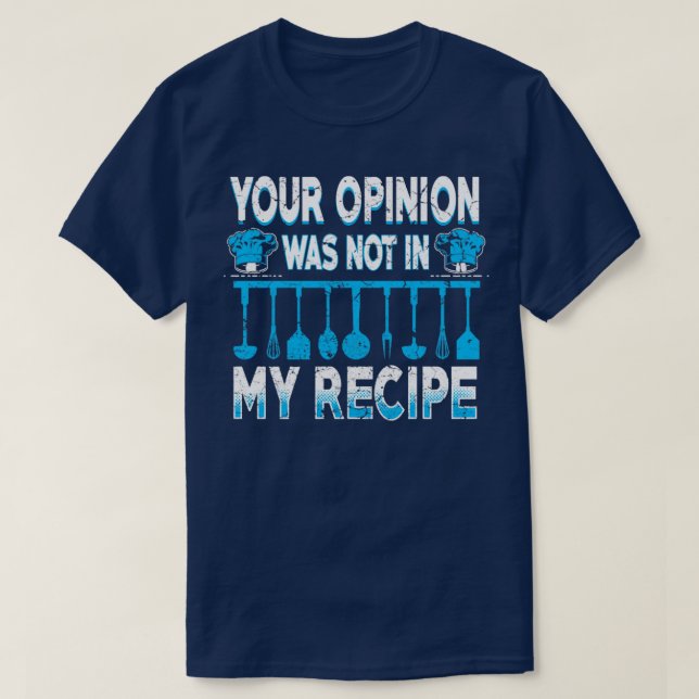 Camiseta Cocina divertida (Diseño del anverso)