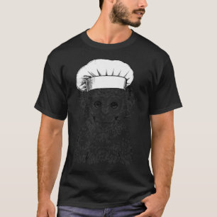 Camiseta Cocina divertida de cocción del bebe mono safari a