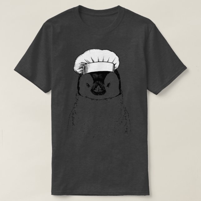 Camiseta Cocina divertida de cocinero animal pingüino (Diseño del anverso)