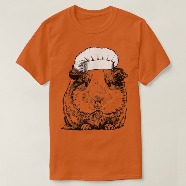 Camiseta Cocina divertida de cocinero de cerdo guineano (Diseño del anverso)