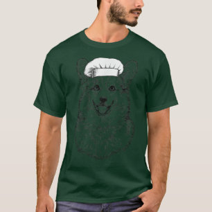 Camiseta Cocina divertida de Corgi Dog Cook Chef
