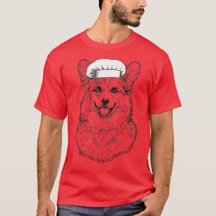 Camiseta Cocina divertida de Corgi Dog Cook Chef206