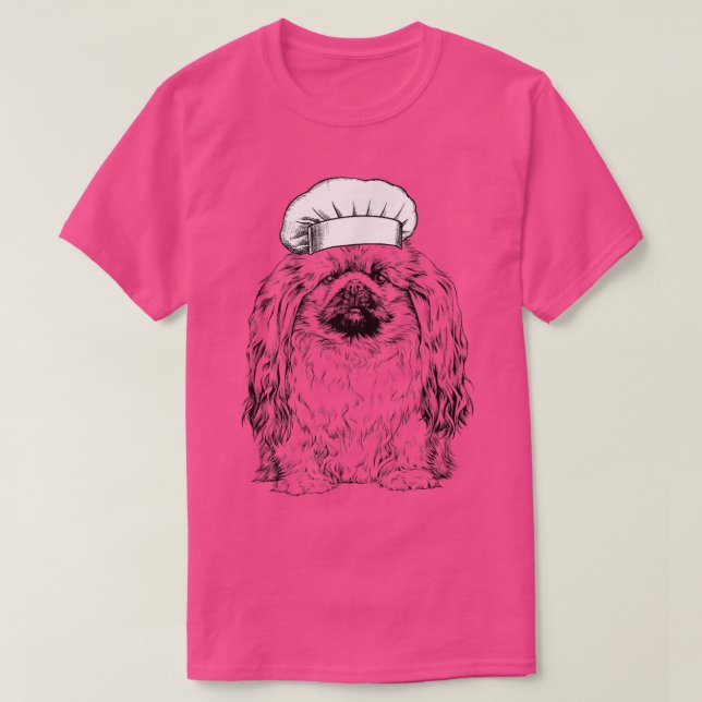 Camiseta Cocina divertida del chef Pekingese Dog Cook (Diseño del anverso)