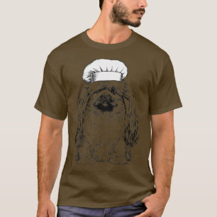 Camiseta Cocina divertida del chef Pekingese Dog Cook