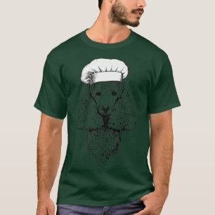 Camiseta Cocina divertida del chef Poodle Dog Cook Chef