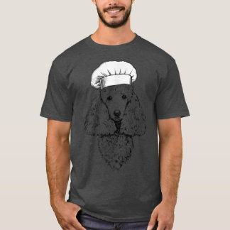 Camiseta Cocina divertida del chef Poodle Dog Cook Chef