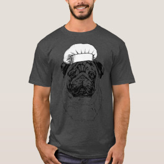 Camiseta Cocina divertida del chef Pug Dog Cook