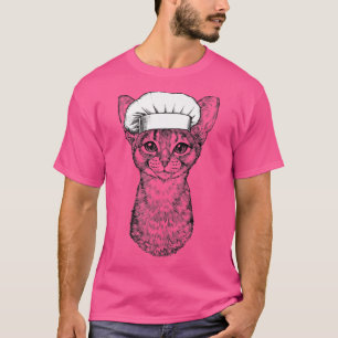 Camiseta Cocina divertida del cocinero del gato abysiniano