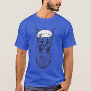Camiseta Cocina divertida del cocinero del gato Caracal