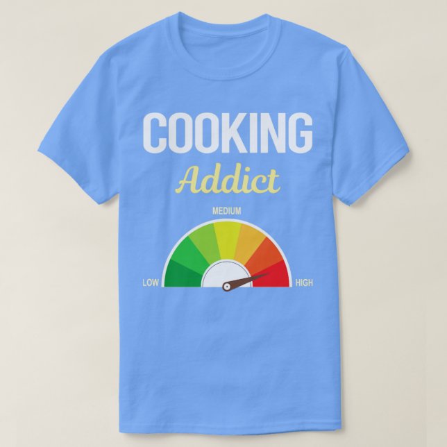 Camiseta Cocina divertida para adictos (Diseño del anverso)