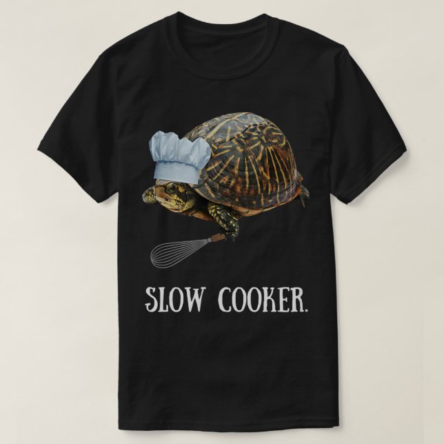 Camiseta Cocina divertida Tee de tortuga de cocina baja (Diseño del anverso)