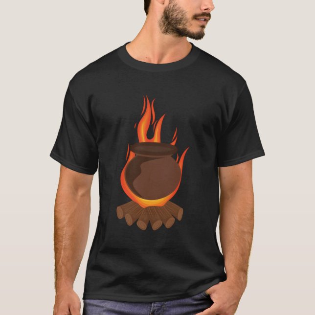 Camiseta Cocina En Cañón De Arcilla En Fuego De Madera (Anverso)