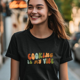 Camiseta Cocina Groovy Retro Es Mi Vibe, Cocina De Cocina D