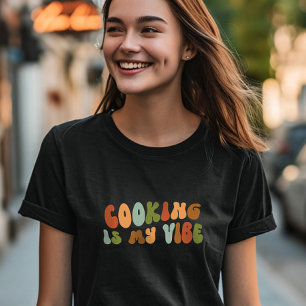 Camiseta Cocina Groovy Retro Es Mi Vibe, Cocina De Cocina D