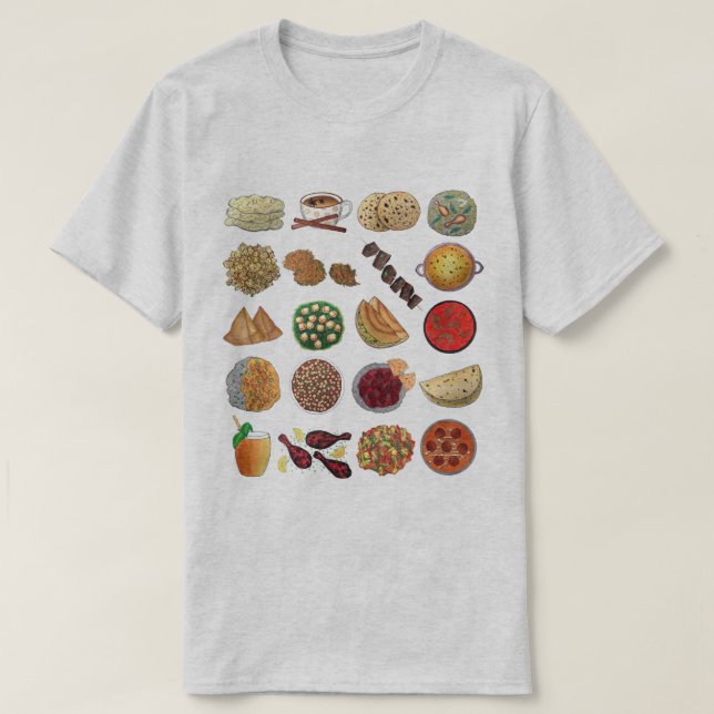 Camiseta Cocina india de comida de chef de restaurante indi (Diseño del anverso)
