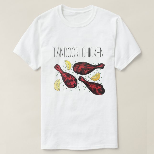 Camiseta Cocina india de Tandoor Cocina Tandoori Pollo (Diseño del anverso)