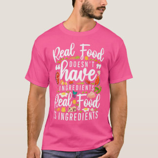 Camiseta Cocina Ingredientes de Cocina Cocina Chef