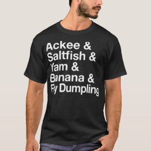 Camiseta Cocina jamaiquina de pescado y pescado salado Yard